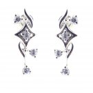 enticing white CZ 925 Solid Sterling Silver White Earring Natural exporter US