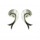 elegant white CZ 925 Solid Sterling Silver White Earring genuine Designer US