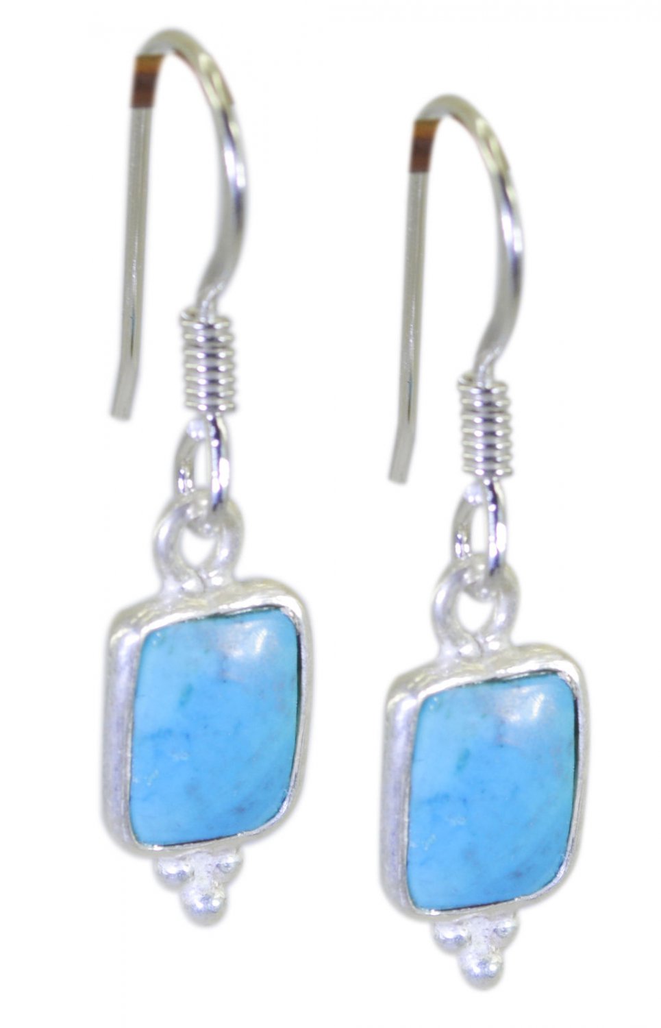 adorable Turquoise 925 Solid Sterling Silver Multi Earring Natural jaipur US
