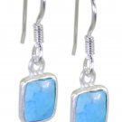 adorable Turquoise 925 Solid Sterling Silver Multi Earring Natural jaipur US
