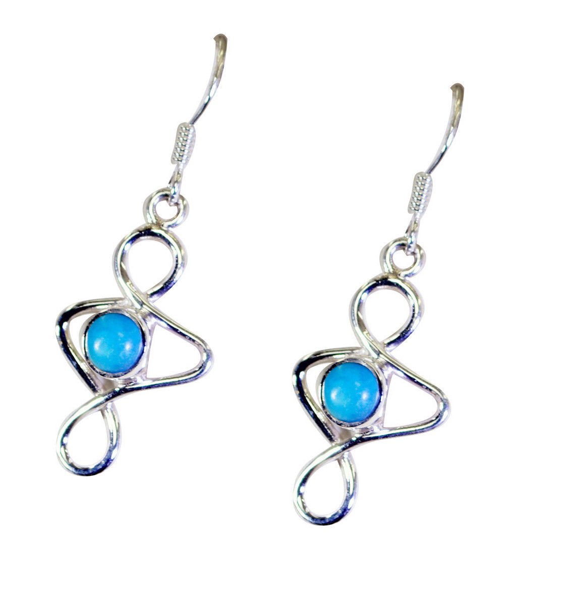 classy Turquoise 925 Solid Sterling Silver Multi Earring Natural freely US