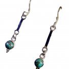 comely Turquoise 925 Solid Sterling Silver Multi Earring genuine gemstone US