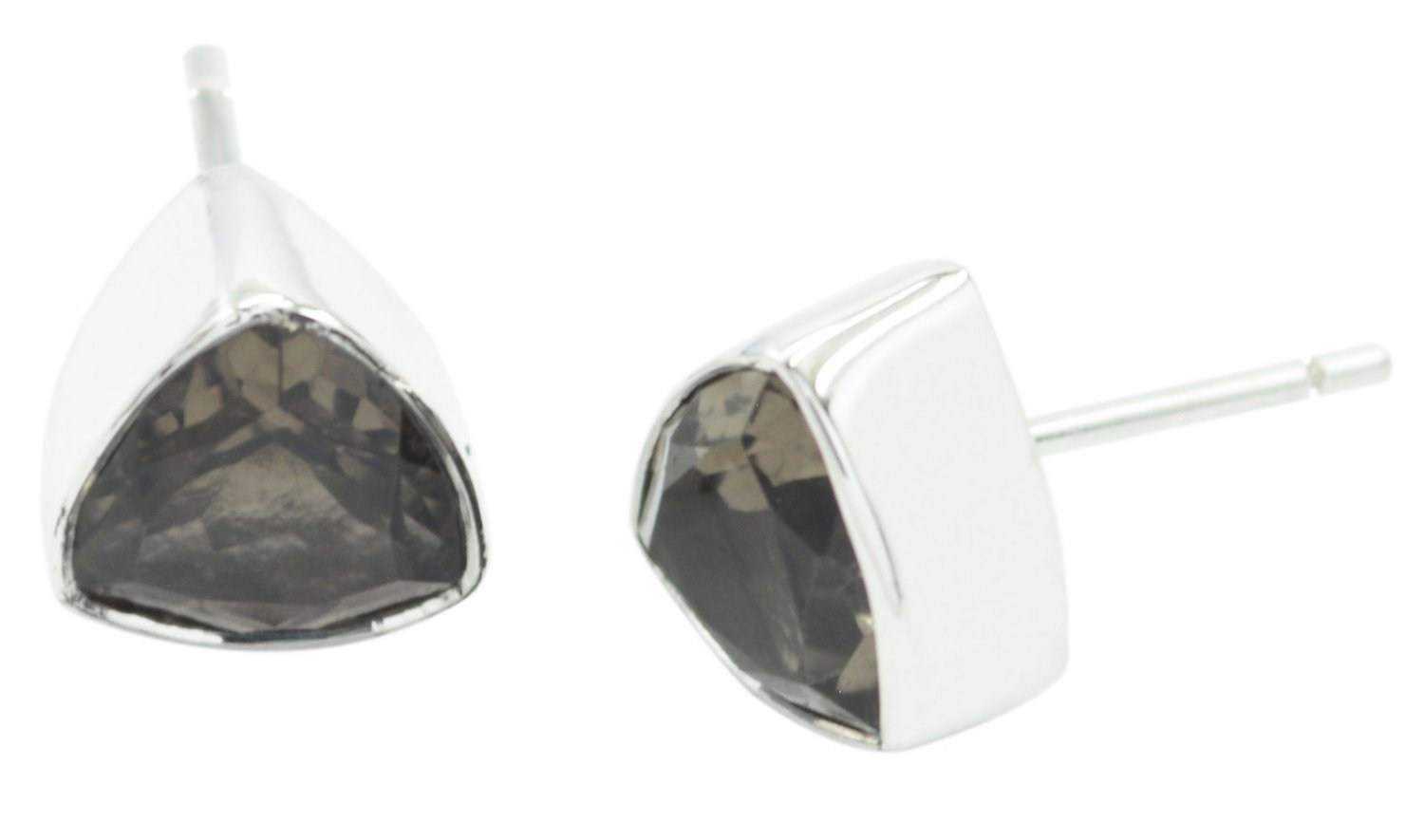 bewitching Smoky Quartz 925 Sterling Silver Brown Earring genuine usual US