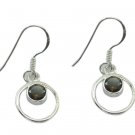 gorgeous Smoky Quartz 925 Sterling Silver Brown Earring genuine Designer US