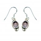 pulchritudinous Rose Quartz 925 Sterling Silver Pink Earring Natural suppiler US