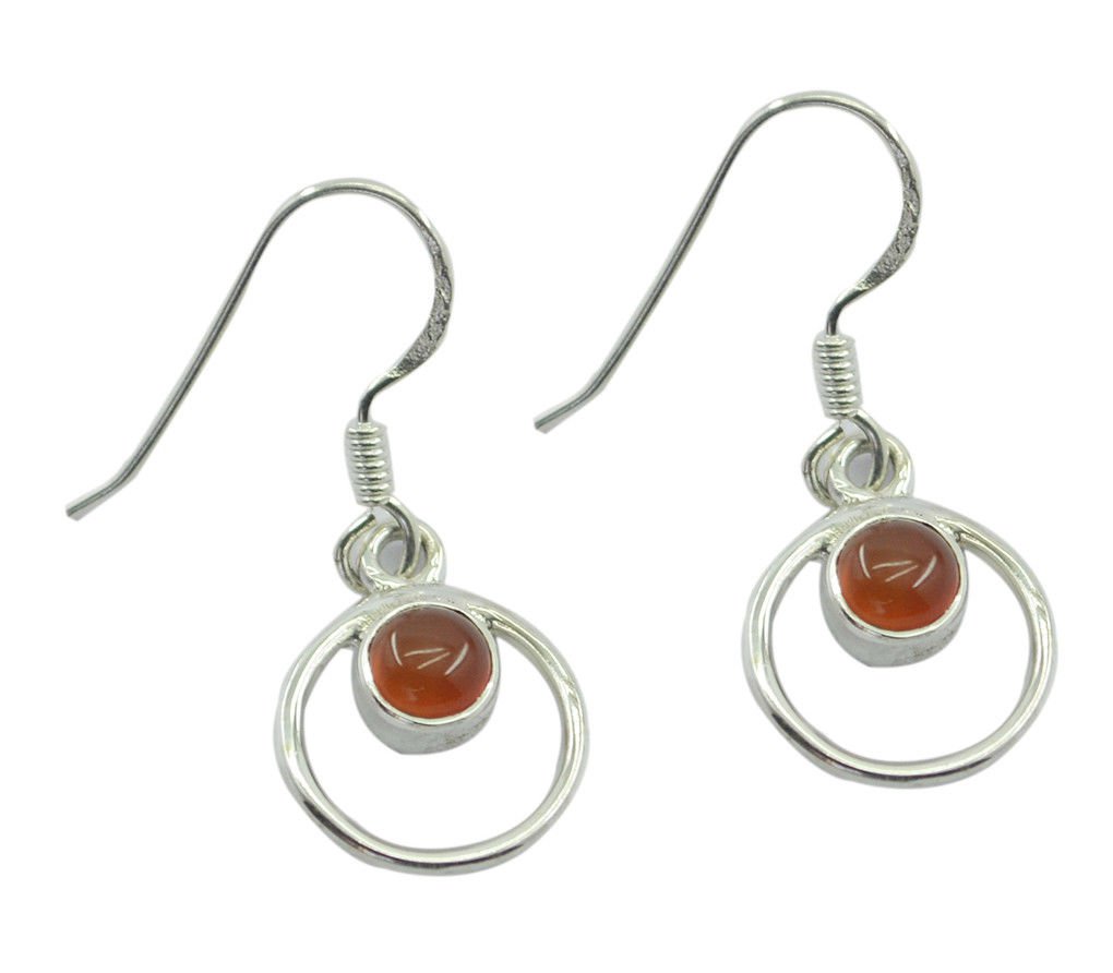 ideal Red Onyx 925 Sterling Silver Red Earring genuine india US