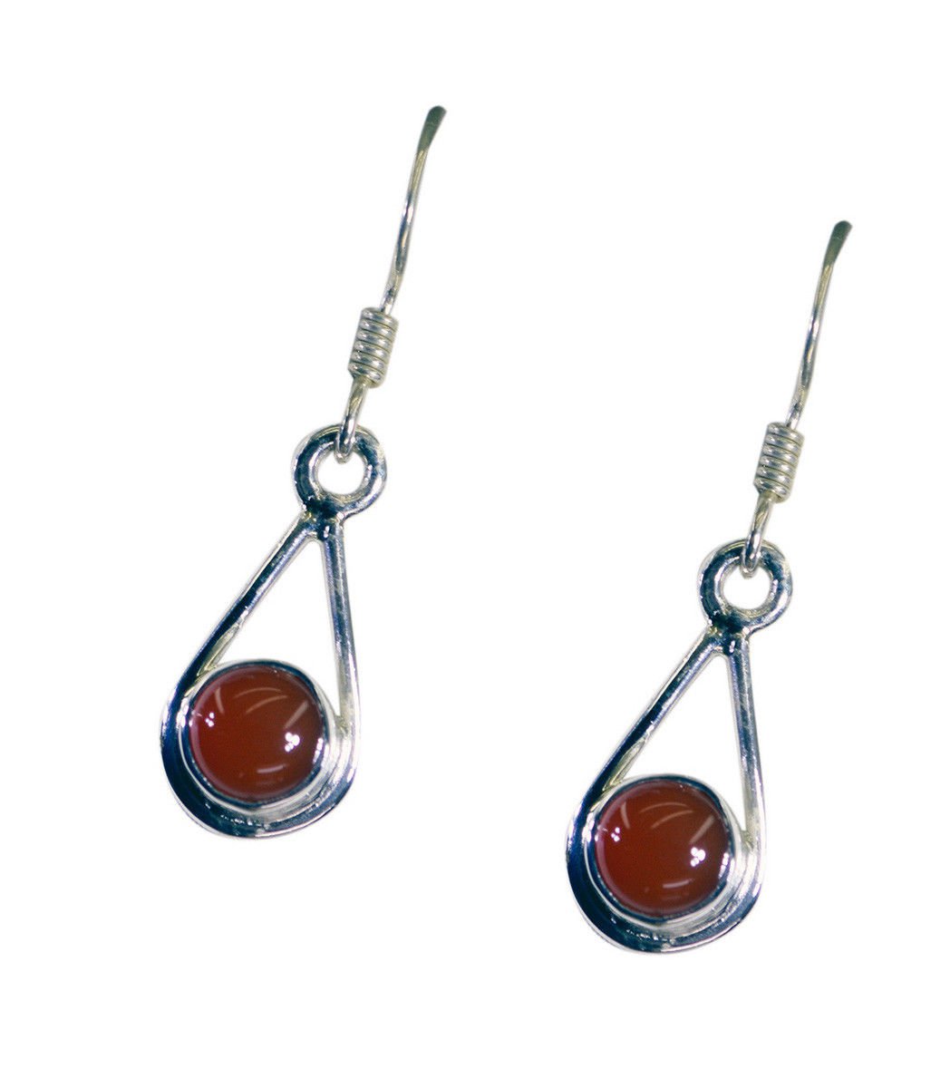 inviting Red Onyx 925 Solid Sterling Silver Red Earring genuine suppiler US