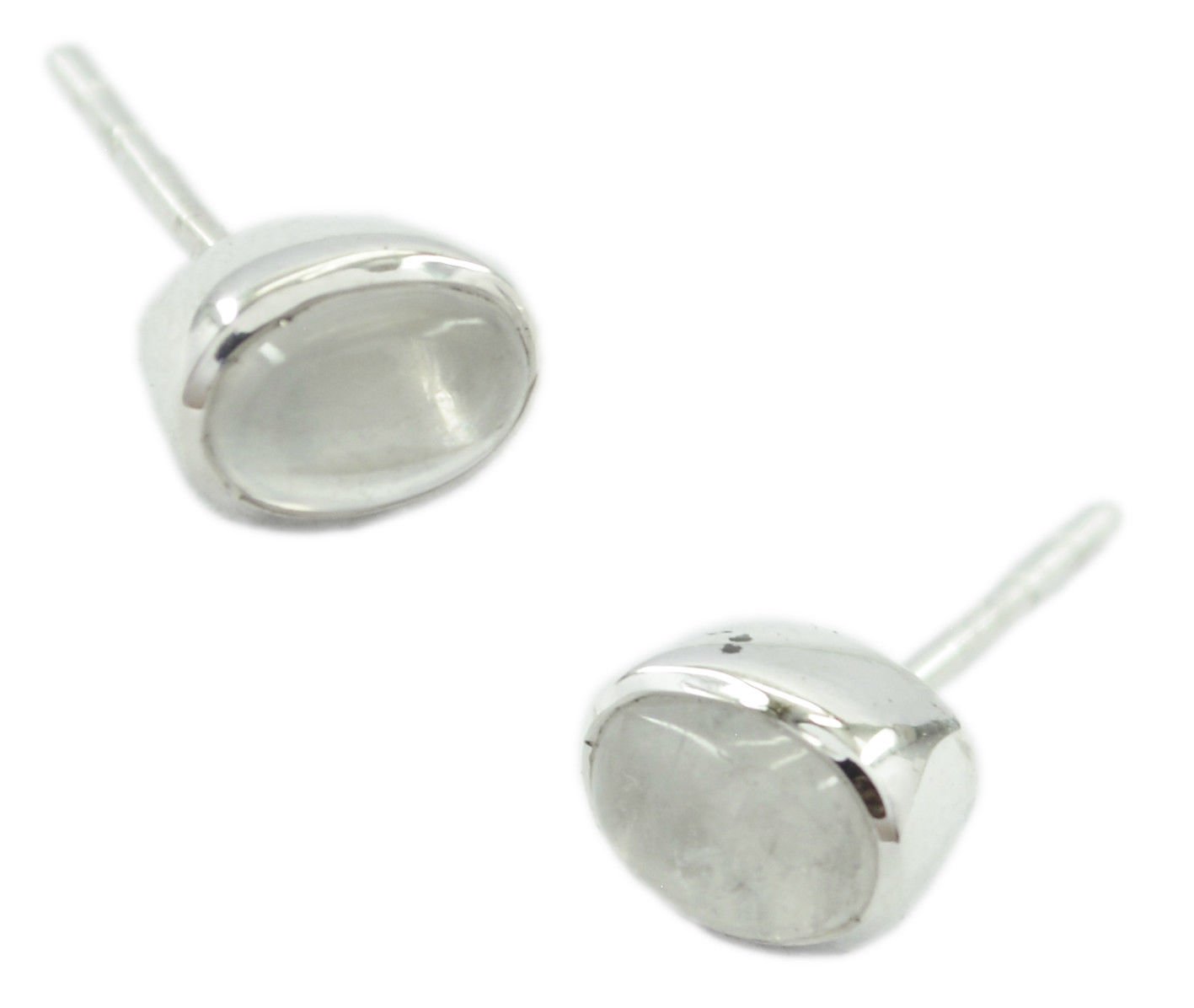 inviting Rainbow moonstone 925 Sterling Silver White Earring genuine india US