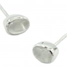 inviting Rainbow moonstone 925 Sterling Silver White Earring genuine india US