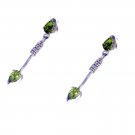fair Peridot 925 Solid Sterling Silver Green Earring Natural gemstone US