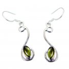 delicate Peridot 925 Solid Sterling Silver Green Earring genuine wholesale US
