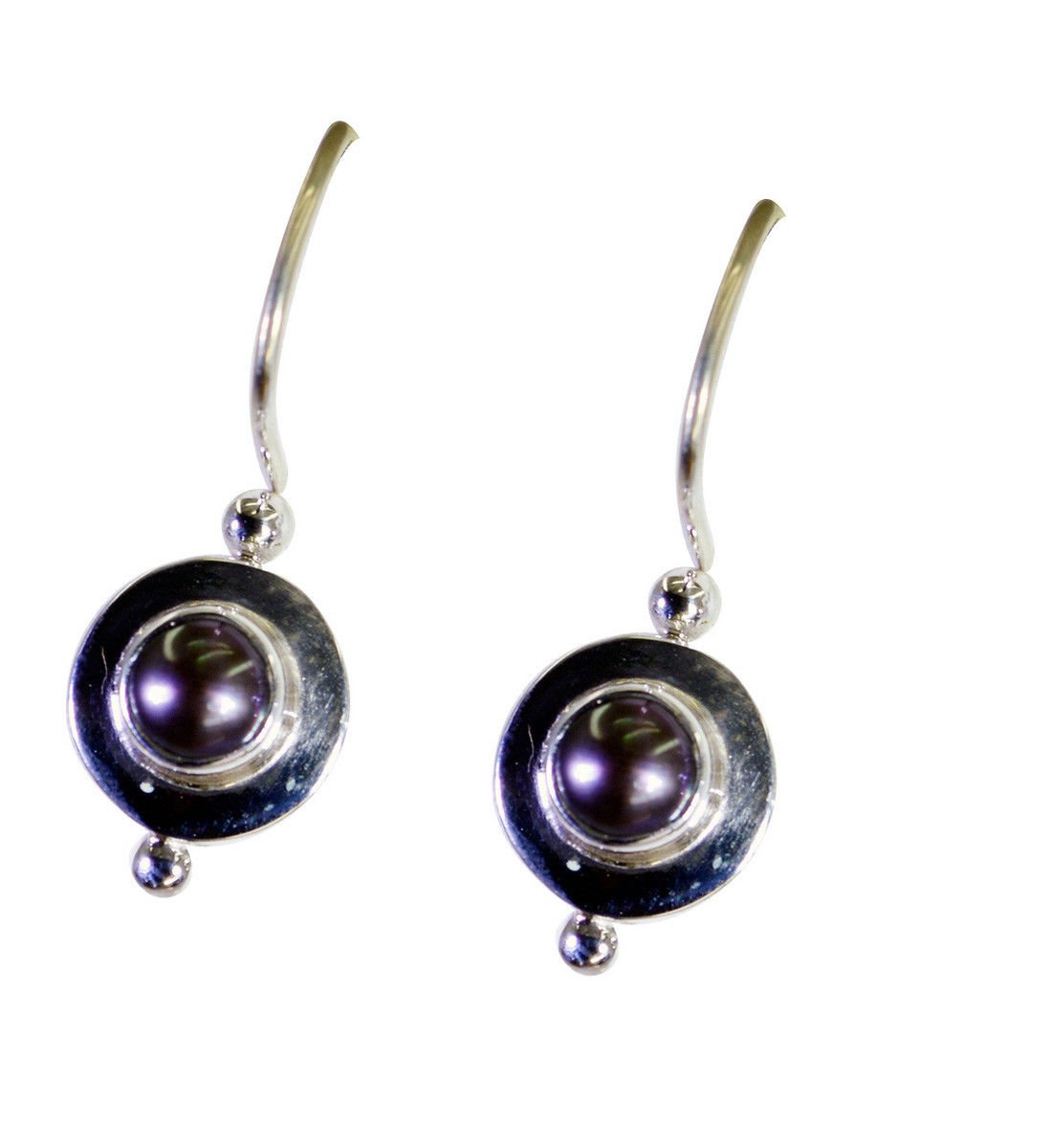bewitching Pearl 925 Solid Sterling Silver white Earring Natural Designer US