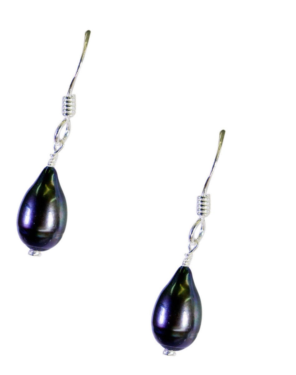 pulchritudinous Pearl 925 Solid Sterling Silver white Earring genuine jewelry US