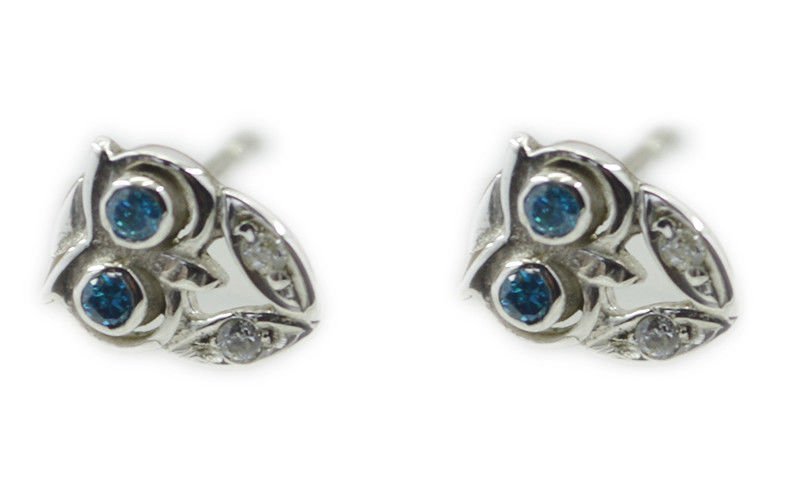 fine-looking Multi CZ 925 Sterling Silver Multi Earring Natural common US