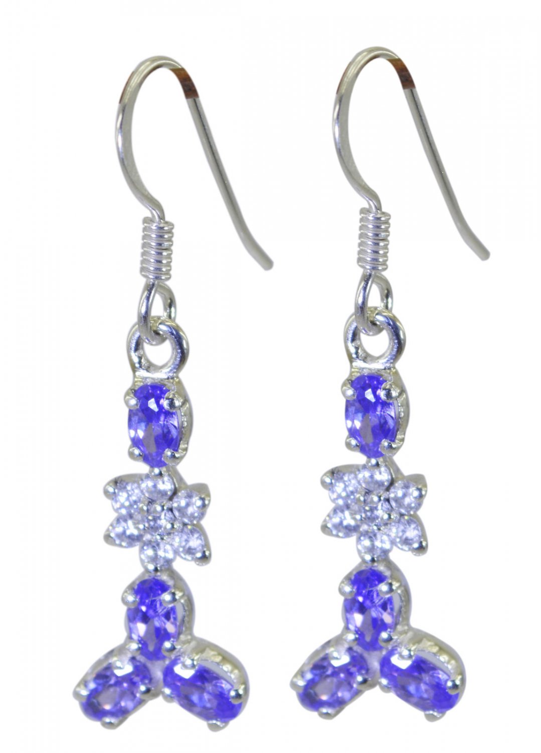 resplendent Multi CZ 925 Solid Sterling Silver Multi Earring Natural gemstone US
