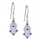 attractive Multi CZ 925 Solid Sterling Silver Multi Earring genuine indian US