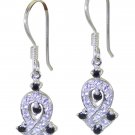 splendiferous Multi CZ 925 Solid Sterling Silver Multi Earring genuine jaipur US