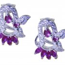 ideal Multi CZ 925 Solid Sterling Silver Multi Earring Natural wholesales US
