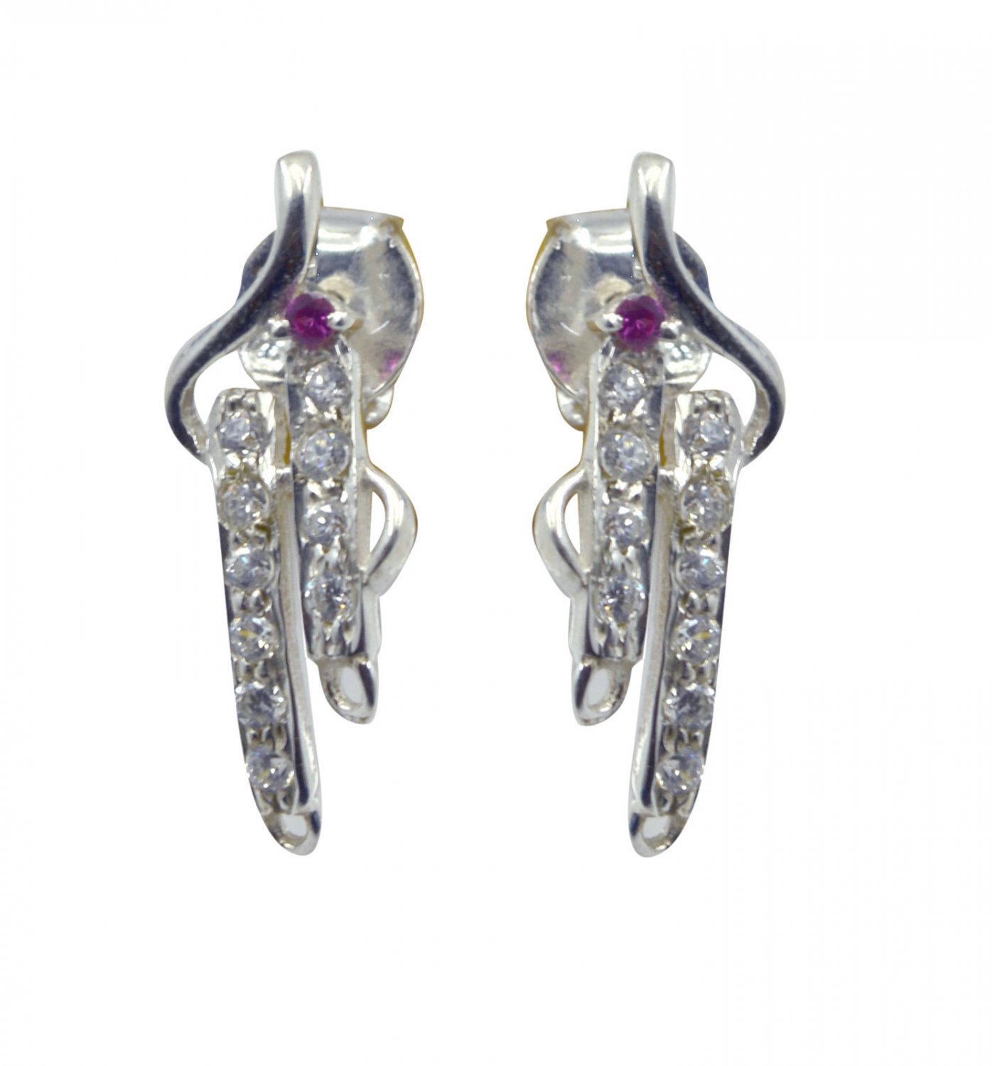 enticing Multi CZ 925 Solid Sterling Silver Multi Earring Natural generally US