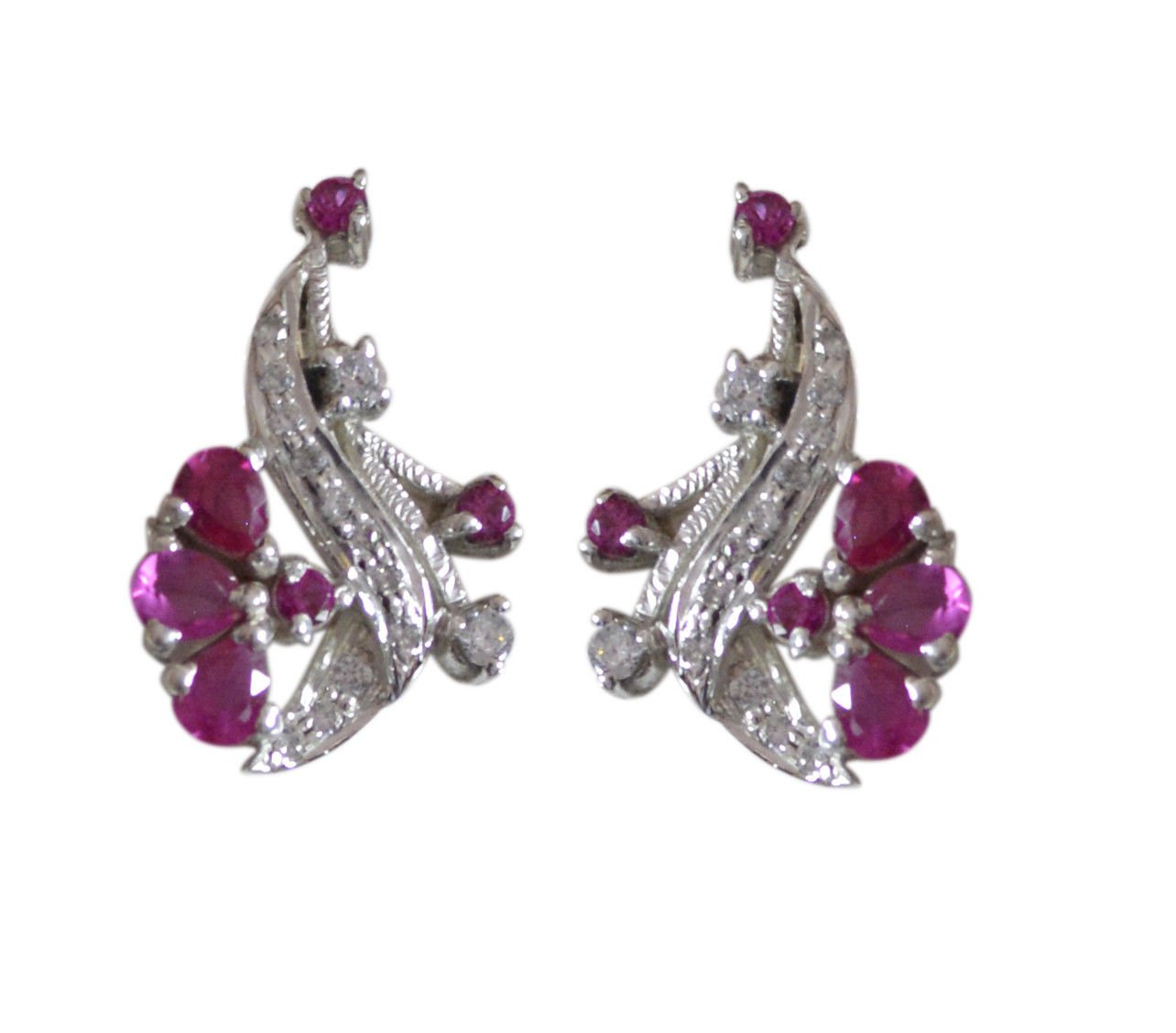 pulchritudinous Multi CZ Solid Sterling Silver Multi Earring Natural jaipur US
