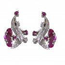 pulchritudinous Multi CZ Solid Sterling Silver Multi Earring Natural jaipur US