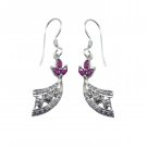 splendid Multi CZ 925 Solid Sterling Silver Multi Earring Natural handmade US
