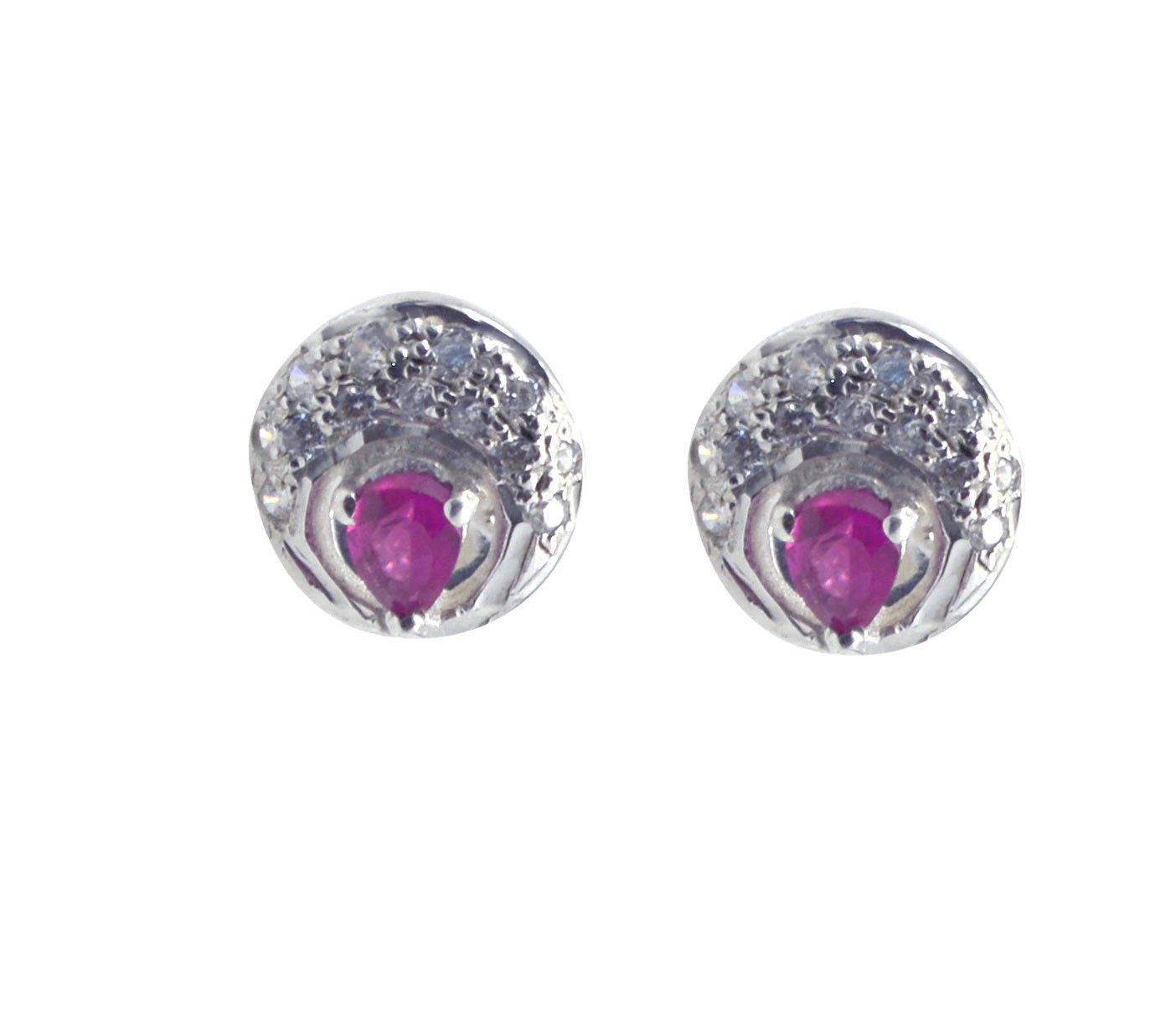 resplendent Multi CZ 925 Solid Sterling Silver Multi Earring Natural supplies US