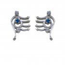 splendiferous Multi CZ Solid Sterling Silver Multi Earring genuine gemstone US