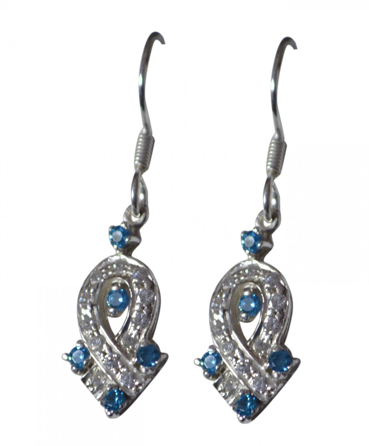 inviting Multi CZ 925 Solid Sterling Silver Multi Earring genuine jewellery US