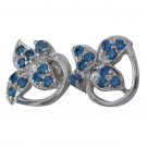 fine Multi CZ 925 Solid Sterling Silver Multi Earring Natural jaipur US