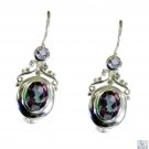 elegant mystic Quartz 925Solid Sterling Silver Multi Earring Natural suppiler US