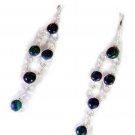 bewitching Malachite 925 Solid Sterling Silver Green Earring Natural casually US