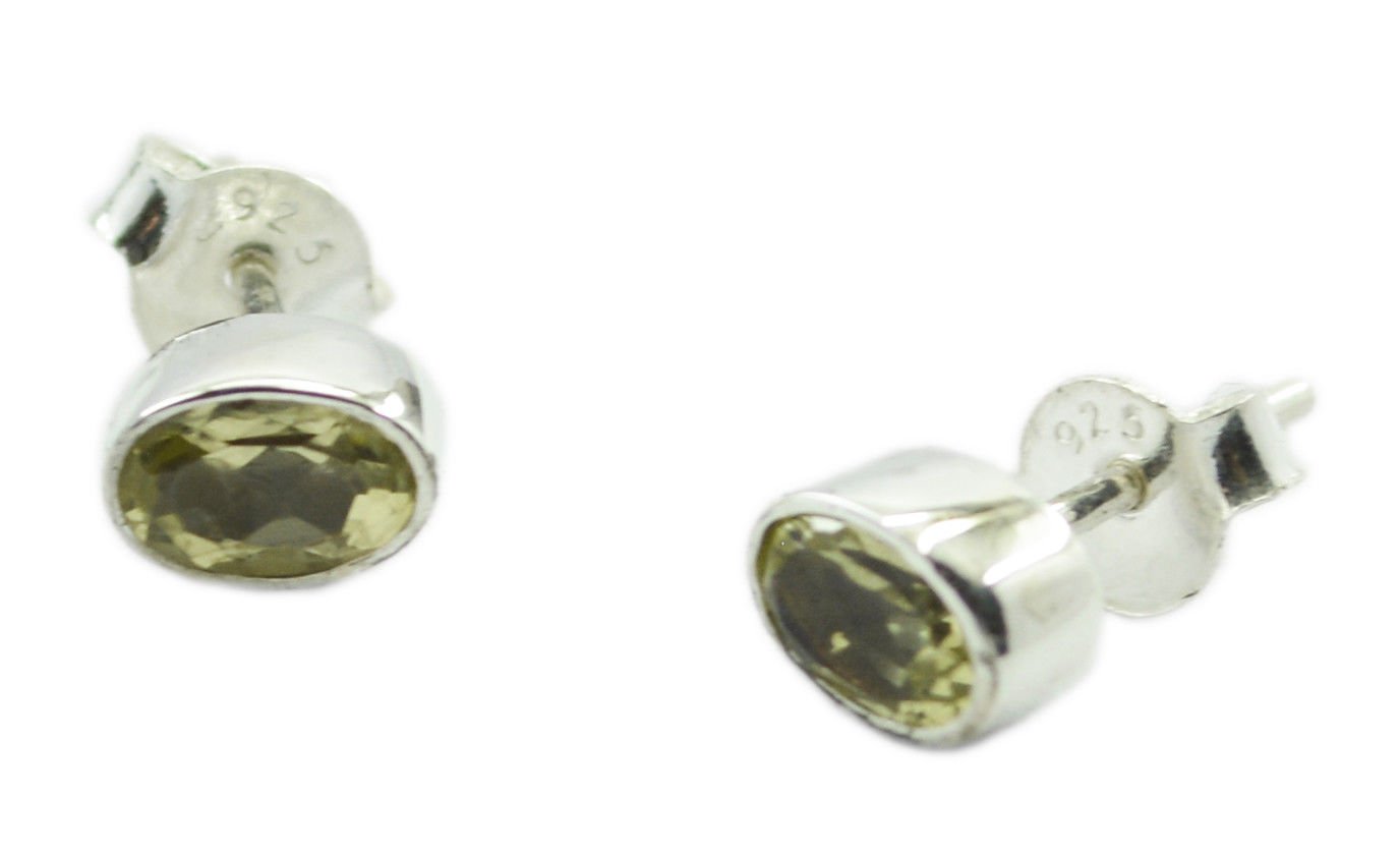 handsome Lemon Quartz 925 Sterling Silver Yellow Earring genuine supplies US