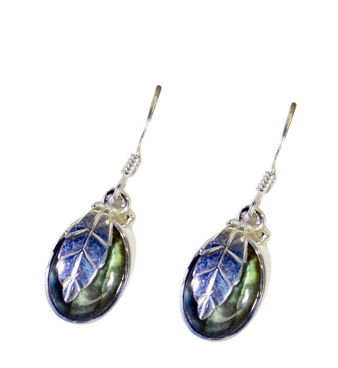 bewitching Labradorite 925 Solid Sterling Silver Gray Earring genuine indian US