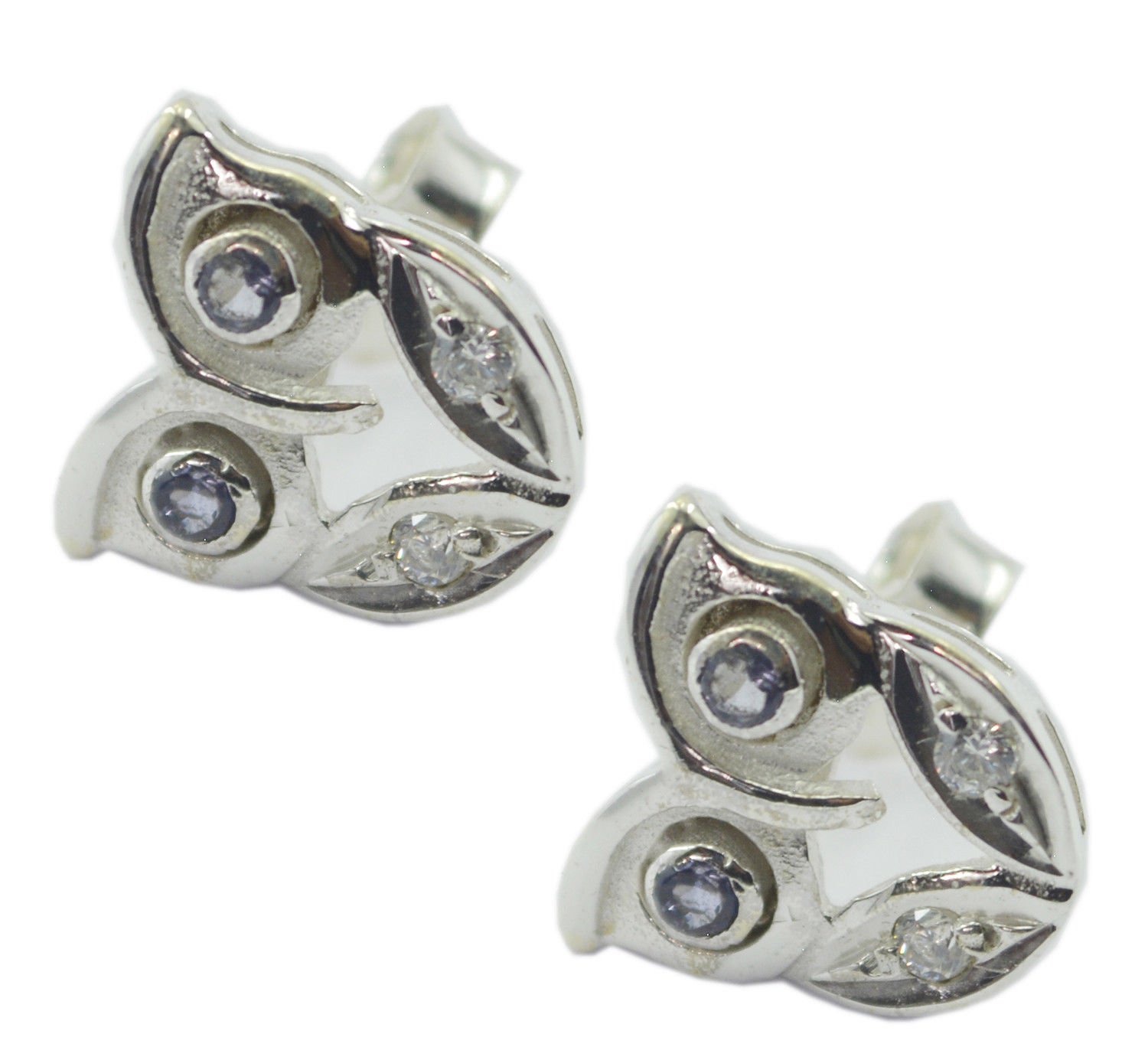 fine Iolite 925 Sterling Silver Blue Earring Natural supply US