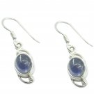 comely Iolite 925 Solid Sterling Silver Blue Earring genuine ordinary US