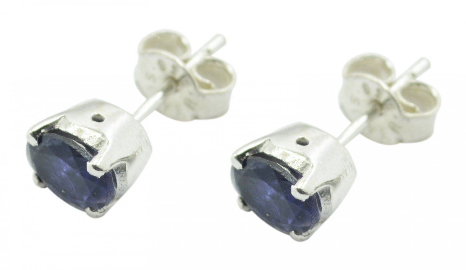 resplendent Iolite 925 Solid Sterling Silver Blue Earring Natural common US