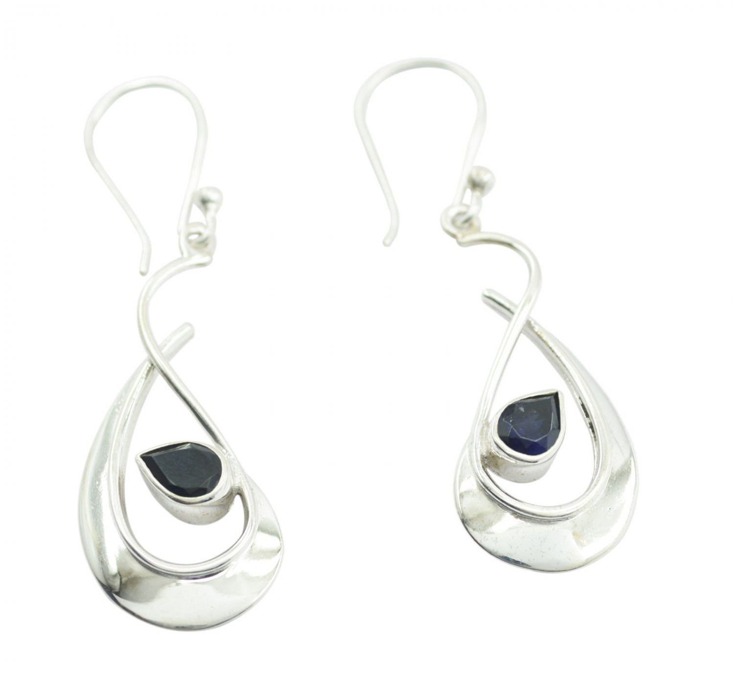 bonnie Iolite 925 Solid Sterling Silver Blue Earring Natural jewellery US