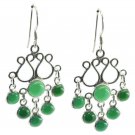ideal Green Onyx 925 Sterling Silver Green Earring genuine supply US