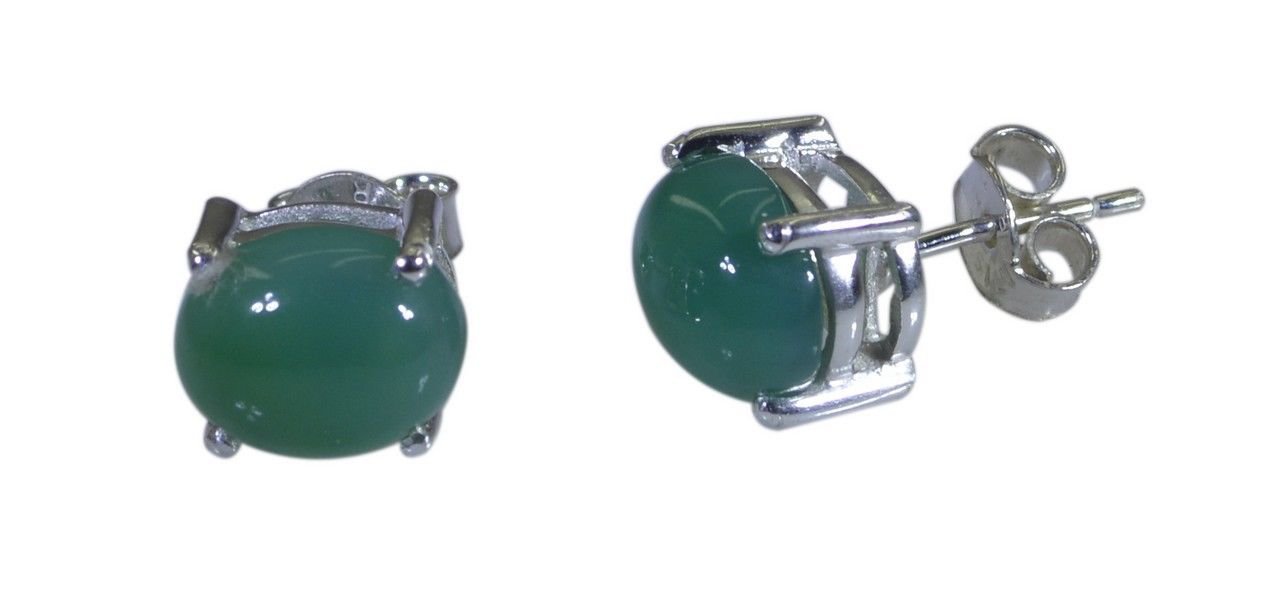 elegant Green Onyx 925 Solid Sterling Silver Green Earring genuine supply US