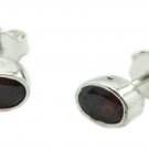 fine Garnet 925 Sterling Silver Red Earring genuine suppiler US