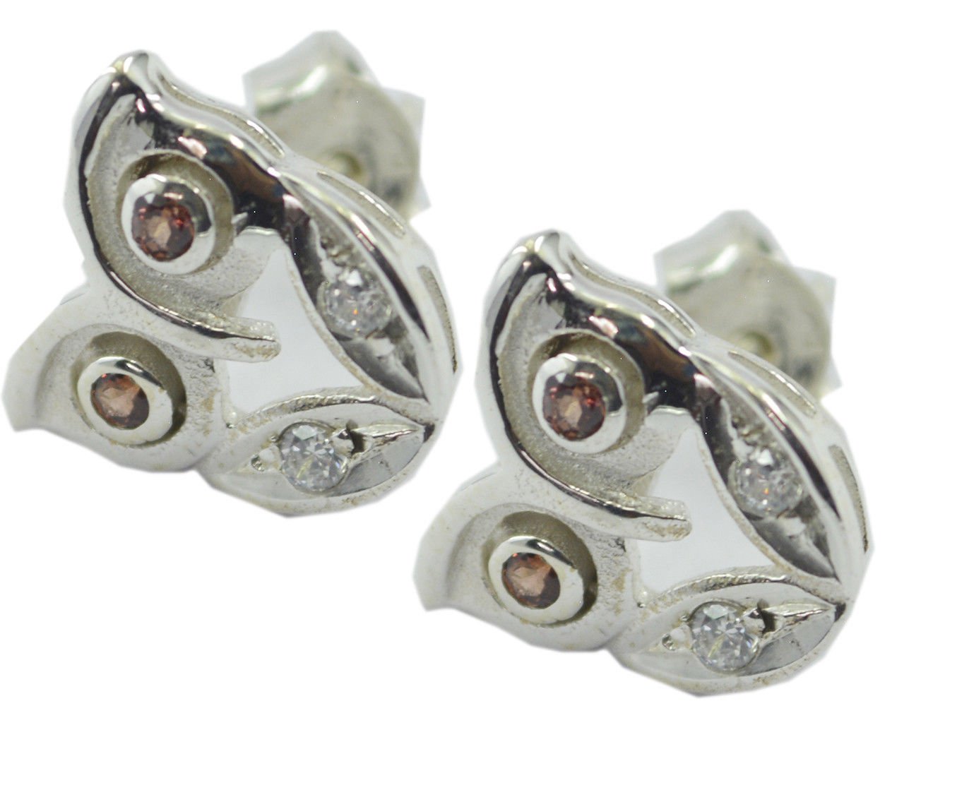 splendid Garnet 925 Sterling Silver Red Earring genuine suppiler US
