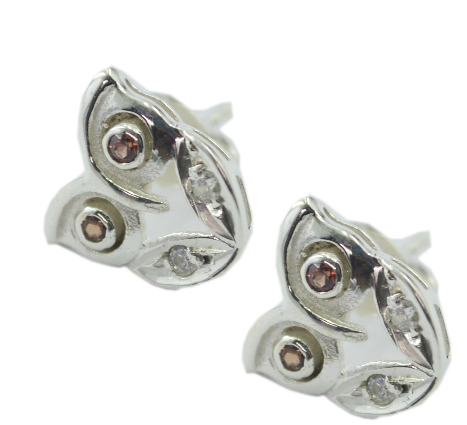 handsome Garnet 925 Sterling Silver Red Earring Natural exporter US