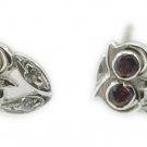 comely Garnet 925 Sterling Silver Red Earring Natural general US
