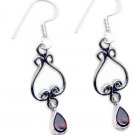 delicate Garnet 925 Sterling Silver Red Earring genuine exporter US