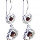 adorable Garnet 925 Solid Sterling Silver Red Earring Natural wholesale US