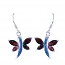 grand Garnet 925 Solid Sterling Silver Red Earring genuine regular US