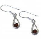 elegant Garnet 925 Solid Sterling Silver Red Earring Natural jewelry US