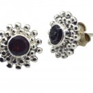 delicate Garnet 925 Solid Sterling Silver Red Earring genuine jewellery US