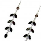 inviting Garnet 925 Solid Sterling Silver Red Earring Natural supply US